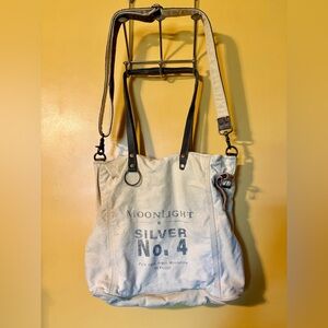 Clea Ray Moonlight Silver No.4 Canvas Bag